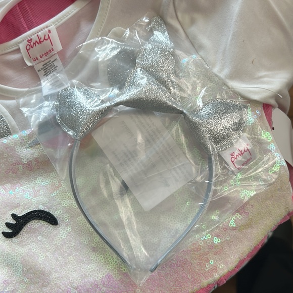 Pinky Los Angeles pink and white unicorn dress Size 7. NWT. - Picture 6 of 7